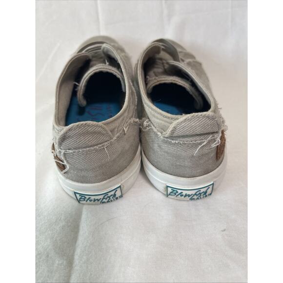 Blowfish Malibu Tan Elastic Sneakers Women’s Size 7.5 Distressed Style- EUC - Picture 4 of 5